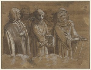 Figures of Martyrs Above a Cloud Edge by Anonymous