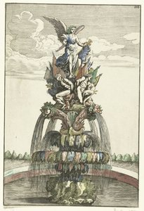 Fountain with Statue of Victoria