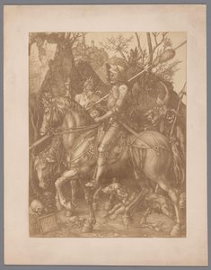 Photoreproduction of the Engraving Knight, Death and the Devil by Albrecht Dürer