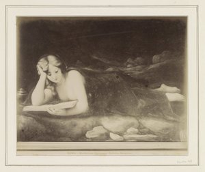 Photoreproduction of a Painting by Antonio da Correggio, Depicting the Penitence of Mary Magdalene by Anonymous