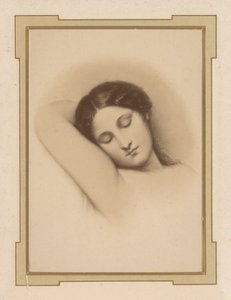 Photoreproduction of a Drawing of a Sleeping Woman by Anonymous