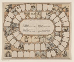 Goose Game Explanation of the Goose Game (title on object) by Anonymous