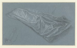 Draped Fabric with the Handle of a Sword at the Bottom