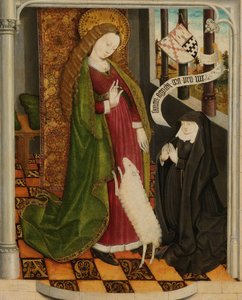 Geertruy Haeck Kneeling in Prayer before Saint Agnes
