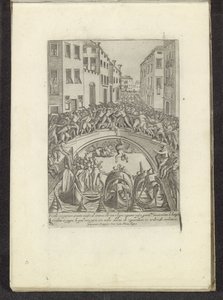Fight on a Bridge in Venice (Scenes from Venetian Life) by Anonymous