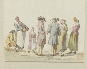Group of Three Men and Four Women