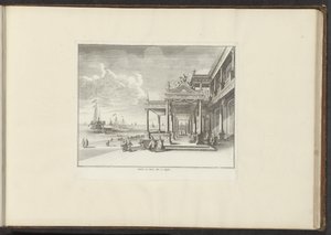 View of Palazzo Montalto on the coast in Naples by Anonymous