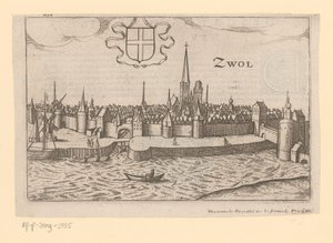 View of Zwolle from Across the Zwarte Water (Zwol) by Anonymous