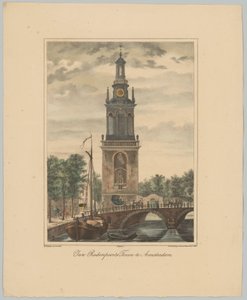 View of the Jan Roodenpoort Tower in Amsterdam (Views of the Six Main Towers of the City of Amsterdam series)