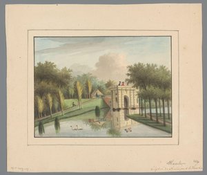 View of the Nieuwpoort in Haarlem by Anonymous