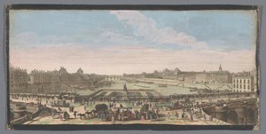View of the Pont Neuf over the Seine River in Paris, Looking Towards the Pont Royal by Anonymous