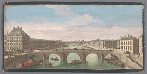View of the Pont Royal over the Seine in Paris, Looking Towards the Pont Neuf by Anonymous