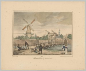 View of the Raampoort in Amsterdam (series title: Views of the Six Main Gates of the City of Amsterdam. 1st Booklet)