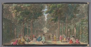 View of the Salle des Marronniers in the Garden of Versailles