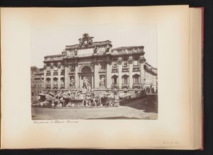 View of the Trevi Fountain in Rome, Italy Fontana di Trevi. Roma (title on object) by Anonymous