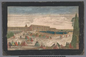 View of the Garden of Versailles and the Palace of Versailles by Anonymous