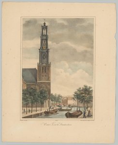 View of the Wester Tower in Amsterdam