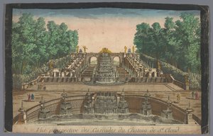 View of the Cascades of the Garden of the Château de Saint-Cloud