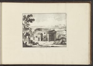 View of the Ruins of the Mausoleum of Augustus in Rome by Anonymous