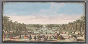 View of the Bassin de Latone in the Garden of Versailles by Anonymous