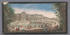 View of the Château de Saint-Cloud Seen from the Chemin de Versailles