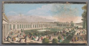 View of the Grand Trianon in the Garden of Versailles