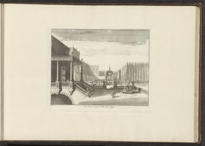 View of the Royal Palace and the Royal Gardens in Naples by Anonymous