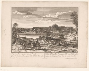 View of the Palace of Versailles and Part of the City by Anonymous
