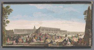 View of the Palace of Versailles from the Garden by Anonymous