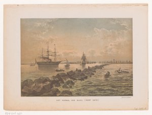 View of the Suez Canal at Port Said