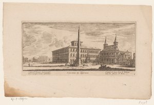 View of the Square at the Rear of St. John Lateran, Rome by Anonymous