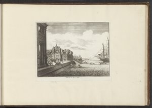 View of Palace Gardens on the Coast of Naples (Palaces and Monuments in Venice, Livorno, Naples, and Rome) by Anonymous