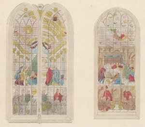 Stained Glass Windows in the Oude Kerk in Amsterdam, 1810-1825