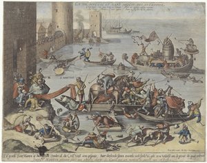 St. Martin on Board a Ship of Fools by Anonymous