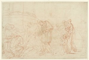 Saint Charles Borromeo Visiting the Plague Victims by Anonymous