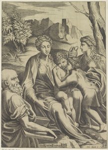 Holy Family with Young John the Baptist and Mary Magdalene