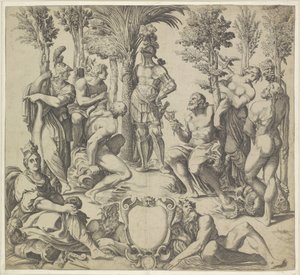 Duke of Mantua with the Six Principal Pagan Gods by Anonymous