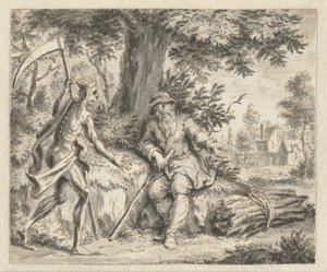 The Woodcutter and Death (Designs for Illustrations for an Edition of Jean de la Fontaine