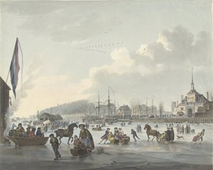 Ice Fun in Front of Rotterdam, ca. 1784
