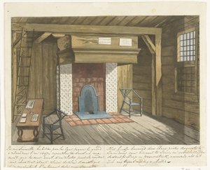 Interior of the Tsar Peter House in Zaandam, 1697