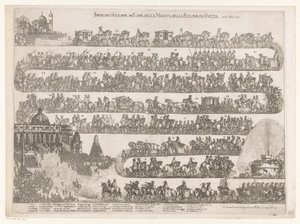 Entry into Rome of Queen Christina of Sweden (Ingresso Solenne in Roma della Maestra della Regina di Svezia ai 23 xbre 1655)