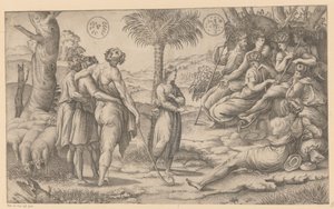 Joseph tells his brothers about his dreams by Anonymous