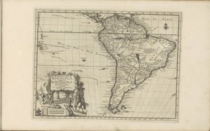 Map of South America (Les Indes Orientales et Occidentales et autres lieux)