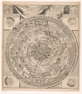 Map of the Earth and Cosmos in Eight Rings (title on object) by Anonymous