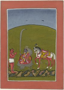 Kalki (the Future Incarnation of Vishnu) from the series Avatars of Vishnu by Anonymous