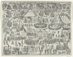 Fair on a Square in The Hague, 1845 by Anonymous