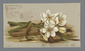 Christmas Card for 1882 from Louise E. Jaceard to Mrs. Six