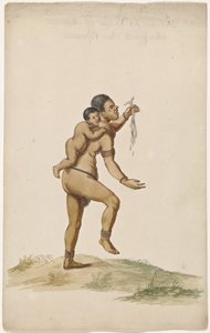 Khoikhoi Woman with Infant