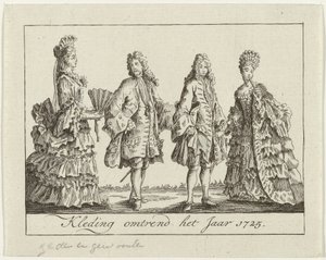 Clothing around 1725 by Anonymous
