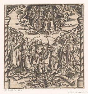 Kneeling Angel Catching a Ray of Christ